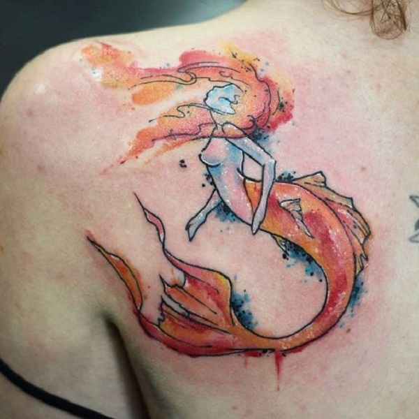 Tattoo uploaded by Jessica Catlin • #mermaidtattoo #mermaid #minimalist # outline #simple • Tattoodo