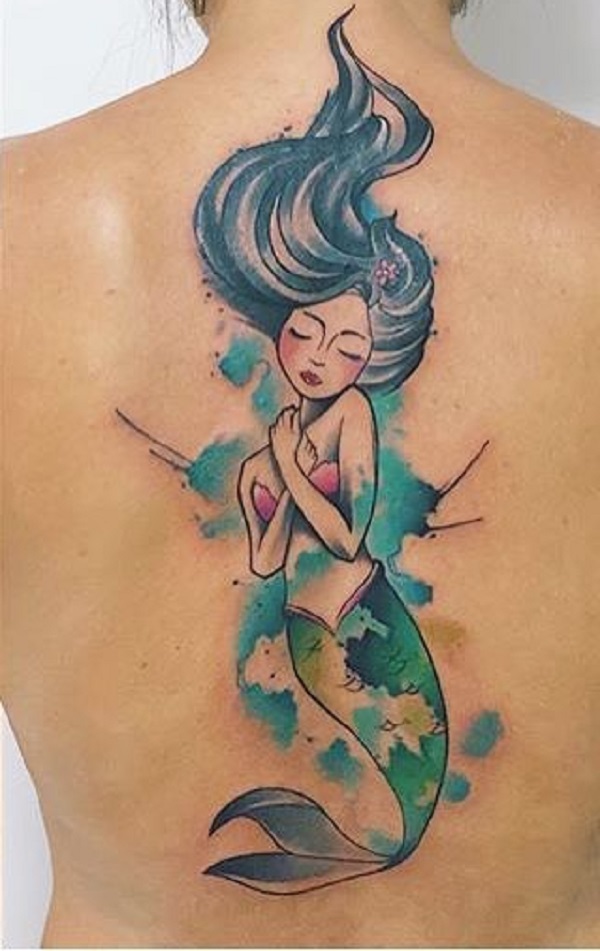 Curvy mermaid : r/shittytattoos