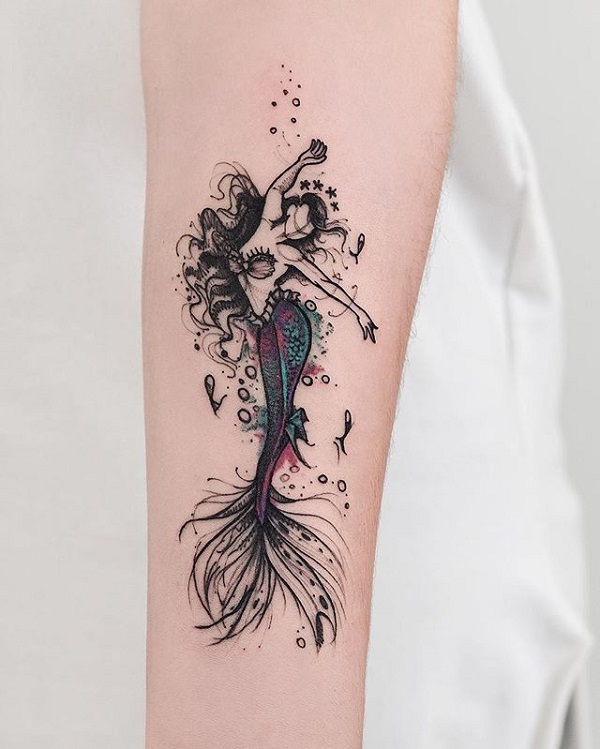 75 Trendy Mermaid Tattoos You Must See  Tattoo Me Now