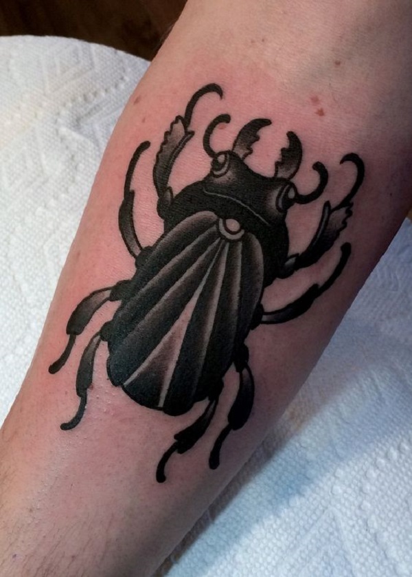 Stag Beetle Tattoo Design Stag beetle tattoo done by our new artist louise