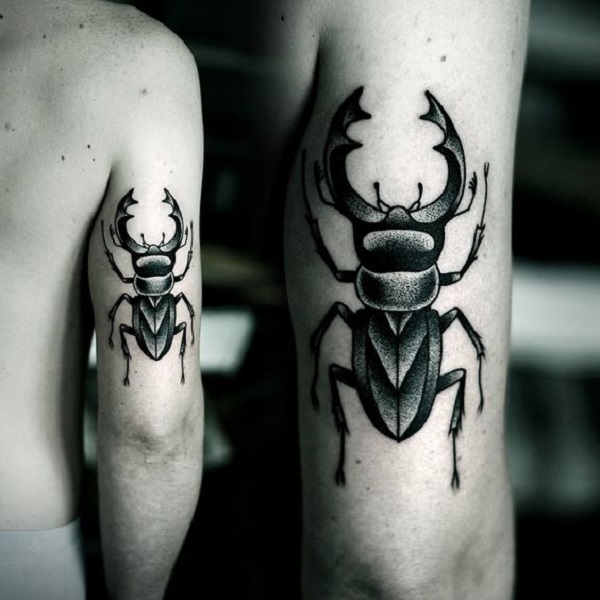 Stag Beetle Tattoo  Etsy Australia