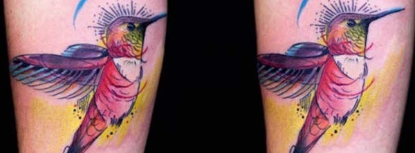 Geometric Hummingbirds Temporary Tattoos For Women Men Adults Fake Feather  Owl Flower Tattoo Sticker Black Cat Bird Tatoos Paper - Temporary Tattoos -  AliExpress