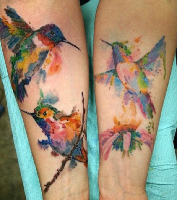 Tattoo uploaded by Tara • Pretty #hummingbirdtattoo #hummingbird #watercolor  • Tattoodo