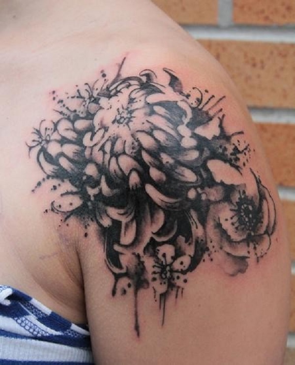Shoulder Chrysanthemum before  Best Tattoo Ideas For Men  Women