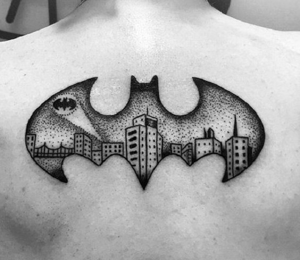 batman symbol dark knight tattoo