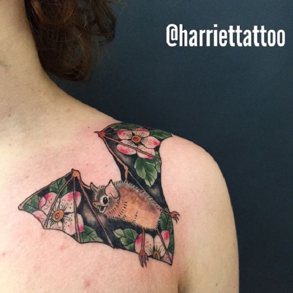 Tattoo uploaded by LewisHazlewood  Fruit bat  Tattoodo