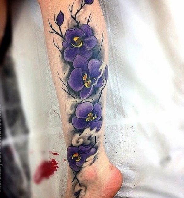 CoverUp Orchid Tattoo