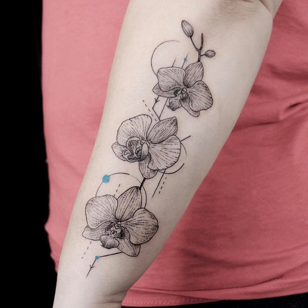 65+ Orchid Flower Tattoo Designs with Meaning EntertainmentMesh