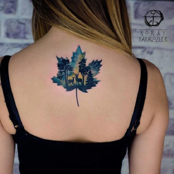 11 perfectly edgy leaf tattoos to celebrate the fact that FALL IS FINALLY  HERE | Cute ankle tattoos, Matching tattoos, Autumn tattoo