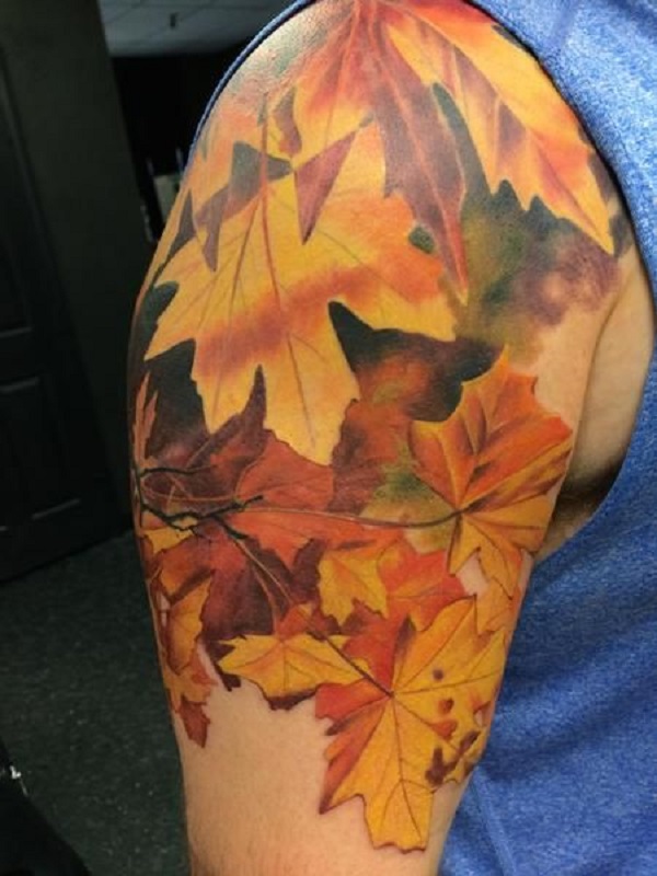 LEAF TATTOO DESIGNS 25