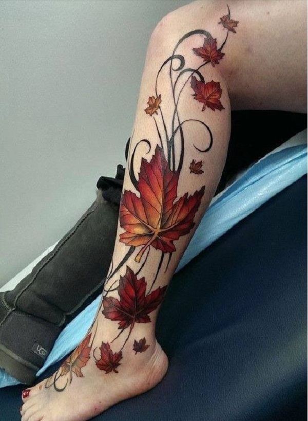 Maple Leaf tattoo by Ilaria Tattoo Art | Post 29122