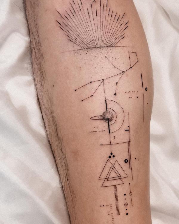 Niless tattoo of the Pioneer Plaque Image Credit Geeky Tattoos   Download Scientific Diagram