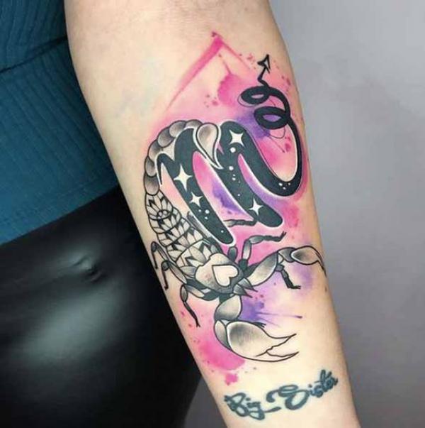 Scorpio tattoo for girls  scorpio tattoo on hand  scorpio tattoo in pen   YouTube