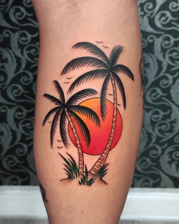 Details 88 about palm tree tattoo unmissable  indaotaonec
