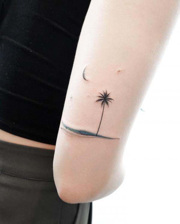 minimalist tattoos palm tree｜TikTok Search