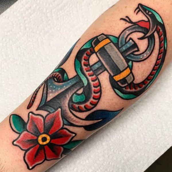 Temporary Tattoo - Devil Dagger and Snake, Men's Fashion, Watches &  Accessories, Cuff Links on Carousell